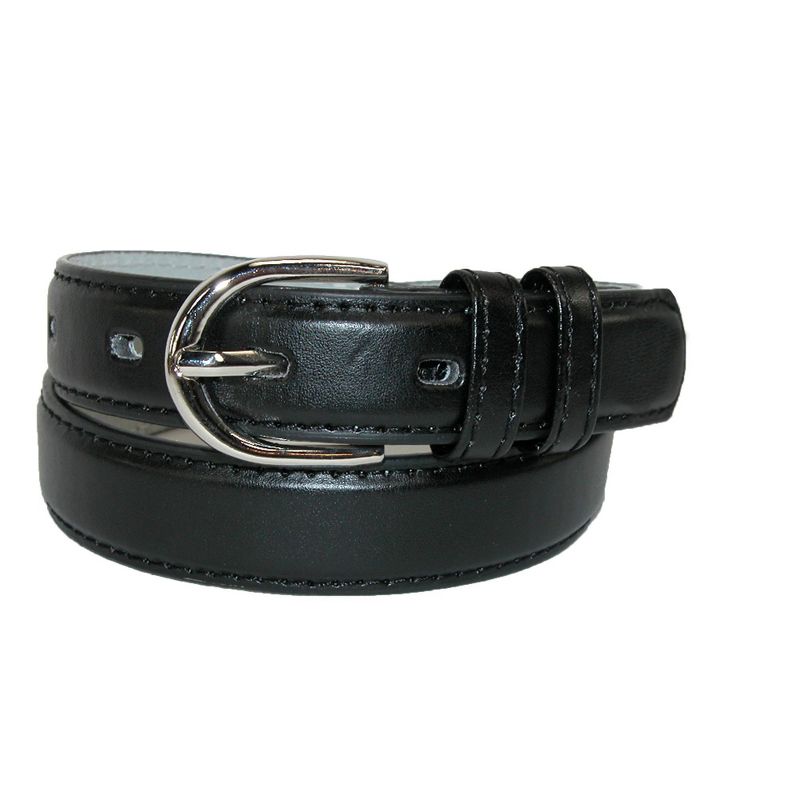 CTM Kid's Leather 1 inch Basic Dress Belt, 1 of 3
