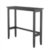 NicBex Dining Table Set for 4 Industrial Counter Height Table with MDF Tabletop and 2 Linen Chairs for Dining Room - 4 of 4