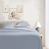 Farm to Home Dreamy Organic Duvet Set – 100% Organic Cotton, 300 TC Solid Sateen, Soft, Breathable, Lightweight, Hotel-Style Details - 3 of 3