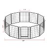Racxily Heavy Duty Metal Playpen with Door, 31.7"H Dog Fence Pet Exercise Pen for Outdoor, Indoor - 2 of 4