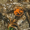 Jurassic Park Blaze Orange Logo Men's Camo Crew Neck Short Sleeve T-shirt - 4 of 4
