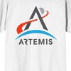 NASA Artemis Logo Women's White T-shirt - 2 of 3