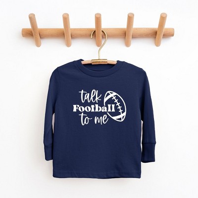 The Juniper Shop Talk Football To Me Ball Youth Long Sleeve Tee