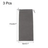 Unique Bargains Wedding Gift Microfiber Soft Drawstring Storage Bag 3 Pcs - 2 of 4