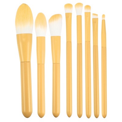 Unique Bargains Travel Blending Foundation Concealer Blusher Makeup Brush Set 8 Pcs