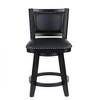 Boraam Broadmoor Counter Height Barstool Swivel Stool Black Finish - 3 of 4