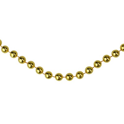 Northlight 33' Shiny Gold Round Beaded Christmas Garland