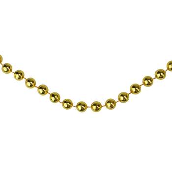 Northlight 33ft x 10mm Shiny Gold Round Beaded Christmas Garland