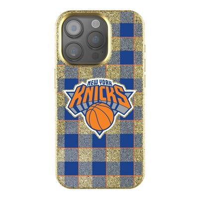 Keyscaper NBA Eastern Conference Teams Plaid Gold Bling Cell Phone Case for Apple iPhone