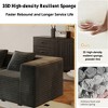 TiramisuBest Modular Sectional Couch, 2-Seat Boneless Sofa with Deep Seat, High-Density Memory Foam Sofa for Living, Bedroom, Apartment, Grey - 4 of 4