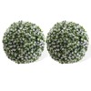21.6" Artificial Topiary Flower Balls, Set of 2 Decorative Topiary Balls Hanging Grass Ball for Home Decor Indoor and Outdoor - 2 of 4