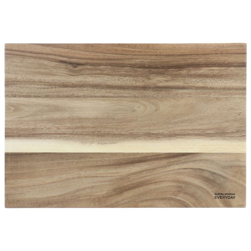 Martha Stewart Everyday Westhaven 18 x 12.6 Inch Rectangle Acacia Wood Cutting Board, 1 of 6