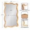 Kate & Laurel All Things Decor 24"X36" Rahfy Rattan Rectangle Scallop Mirror Natural - 2 of 4