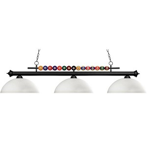 Z-Lite Shark 3 - Light Island Pendant Light in  Matte Black - 1 of 1