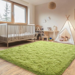 LOVEVOOK 5x7 Feet Area Rugs for Living Room Bedroom, Non-Slip Fluffy Soft Shag Rug, Plush Carpet for Home Dorm Decor Aesthetic - 1 of 4