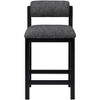 Meridian Furniture,Roundhill Linen Textured Fabric Upholstered Counter Stool - 2 of 4