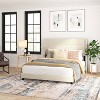Taylor & Logan Queen 47" High Hilton Platform Bed Beige: Upholstered Frame, No Box Spring Needed - 4 of 4