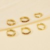 Inerney Gold Huggie Hoop Earrings Set for Women, Dainty Small Sterling Silver Earring Stacks Hypoallergenic Jewelry for Multiple Piercings - 4 of 4