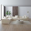 149" Velvet Oversized L-Shaped Cloud Modular Sectional Sofa with Deep Seat, No Assembly Required - 2 of 4