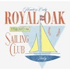 Royal Oak Sailing Club Vintage-Inspired Adult Crew Neck Short Sleeve Tee - 2 of 3