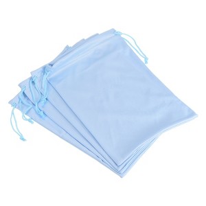 Unique Bargains Microfiber Soft Drawstring Ski Goggle Bags 7.1" x 10.6" 4 Pcs - 1 of 4