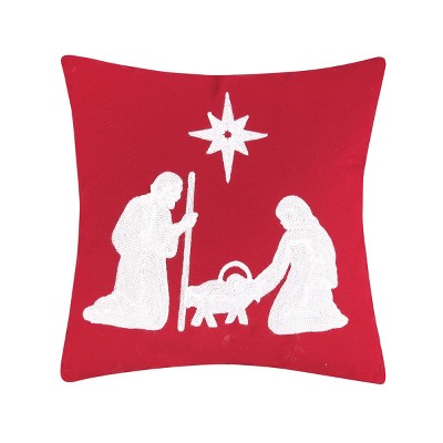 C&F Home 14" x 14" Holy Adoration Chainstitch Throw Pillow