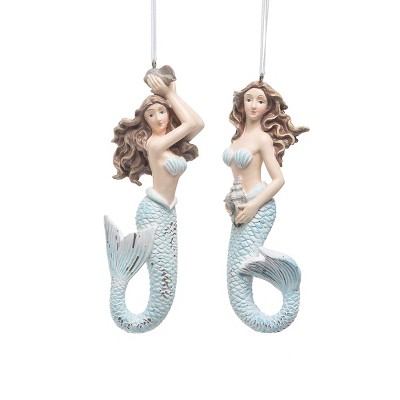 Gallerie II Pretty Mermaid Christmas Xmas Ornament A/2