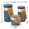 English Blue Timber Pillar Candles Kit - Set of 3 - 4 of 4