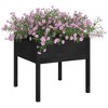 vidaXL Garden Planters 2 pcs White 60x31x31 cm Solid Pinewood - 3 of 4