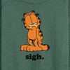 Women's - Garfield - Sigh Garfield Lightweight French Terry Wide Neck Long Sleeve Shirt - 2 of 4