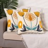 Unique Bargains Embroidered Floral Throw Floral Pattern Pillow Cases 2 Pcs - 2 of 4