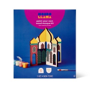 Ramadan Craft 3D Wood Mosque Painting Kit- Mondo Llama™ - 1 of 4