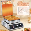 ROVSUN 4-Grid Commercial Waffle Maker, Thickened Stainless Steel, Nonstick Coating, 110V 1750W, High-efficiency Heating, for Breakfast Dessert - 2 of 4