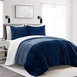 Lush Decor Farmhouse Color Block Comforter Bedding Set