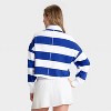 Women's Game Day Striped Cropped Long Sleeve Polo T-Shirt - JoyLab™ - 2 of 3