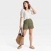 Women's High-Rise Flat-Front Chino Shorts - A New Day™ - 3 of 3
