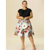 Agnes Orinda Women's Plus Size Ruched Short Sleeve Summer Casual Blouses - 3 of 4