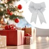 Unique Bargains Christmas Fabric Gift Bow Decoration 3.94"x4.72" 2 Pcs - 2 of 4