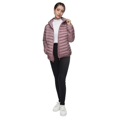 Женские куртки Rokka&Rolla Women's Light Packable Puffer Jacket-Mauve, size X Large — фото 5