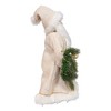 Kurt Adler  18-Inch  Kringles Cream Santa with Gift and Wreath - 2 of 4