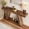 Resenkos Entryway Table, Console Sofa Table,Farmhouse Console Table, 55" Sofa Table with Storage Brown - 2 of 4