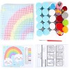 Bright Creations Rainbow Latch Hook Kit for Kids Beginners, Printed Canvas, Arts and Crafts - image 4 of 4