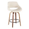 Set Of 2 Fabrico Mid Century Modern Counter Height Barstool ...