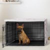 Sweet Jojo Designs Girl Dog Crate Kennel Cover 30in. Paw and Bone Pink and White - 2 of 4