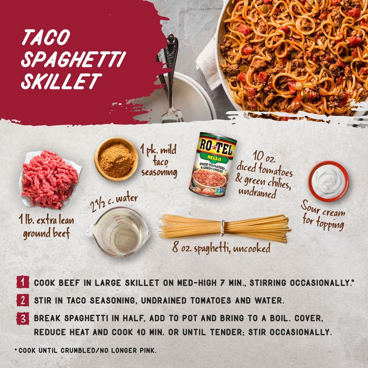 Rotel Diced Tomatoes & Green Chilies Mild 10oz, 4 of 4