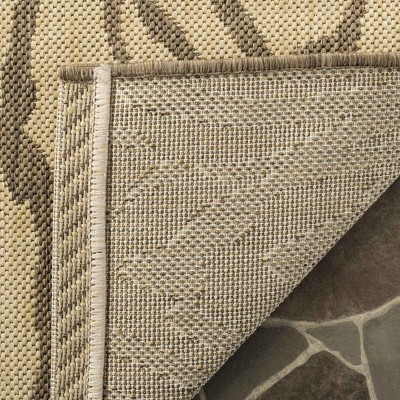 Hand-Tufted Coffee and Sand Viscose Rectangular Rug