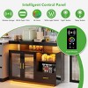 Vlsrka Sideboard Buffet Cabinet with Charging Station, Suitable for Living Room and Kitchen,Black - 2 of 4