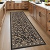 Modern Washable Area Rugs for Living Room Non Slip Stain Resistant Ultra Soft Floral Rug Carpet Floor Mat for Bedroom Dining Room Office - 4 of 4