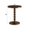 HDZNVF Walnut Finish Accent Table - 2 of 4