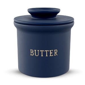 Kook Butter Keeper Dish, Ceramic Crock with Lid, For Soft Butter - 1 of 3